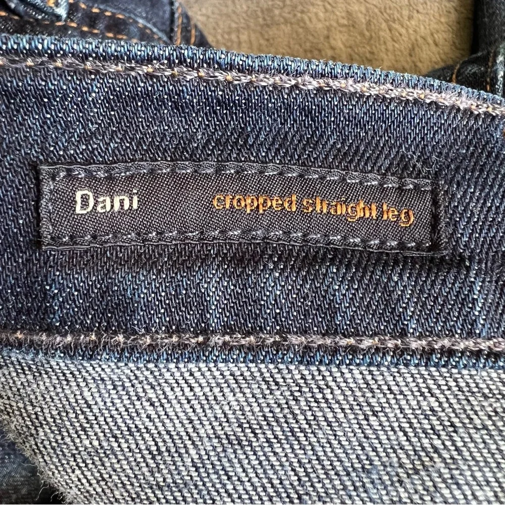 Citizens of Humanity Sz 25 Dani Crop Cuffed Straight Leg Jeans in Scorpio Wash